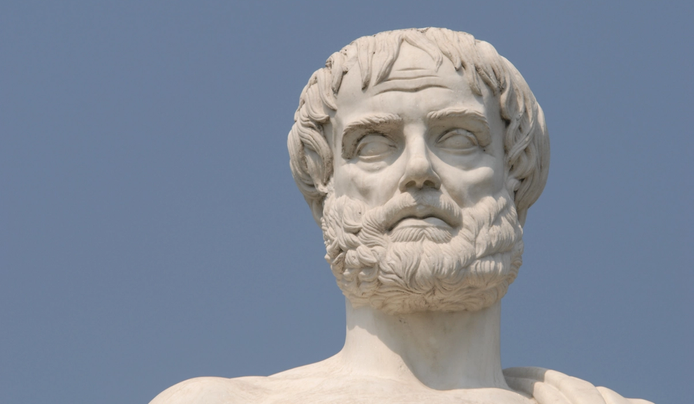 An image of Aristotle statue